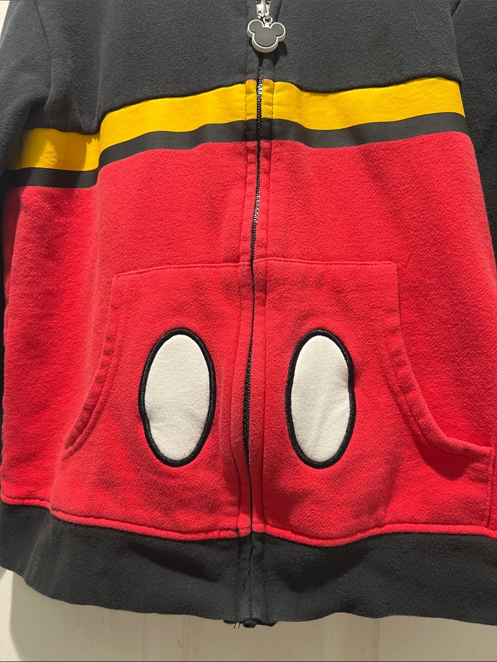 Disney Kids Black, Red & Yellow Hooded Zip-Up Sweatshirt - Picture 4 of 9